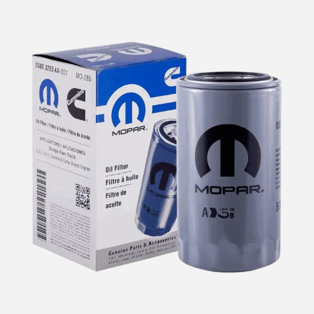 Mopar 5083285AA Oil Filter for Dodge Ram 5.9L / 6.7L Cummins (1989–2024) | Max Performance Filters