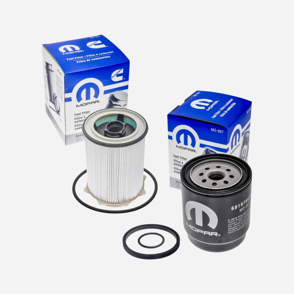 Mopar Oil Fuel Filter Set for 2013-2018 Dodge Ram 2500-5500 (68197867AB, 68157291AA)